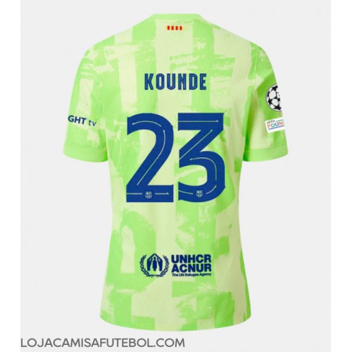 Camisa de Futebol Barcelona Jules Kounde #23 Equipamento Alternativo 2024-25 Manga Curta
